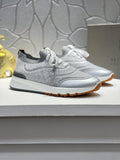 Brunello Cucinelli Knit Low-Top Sneakers — hero