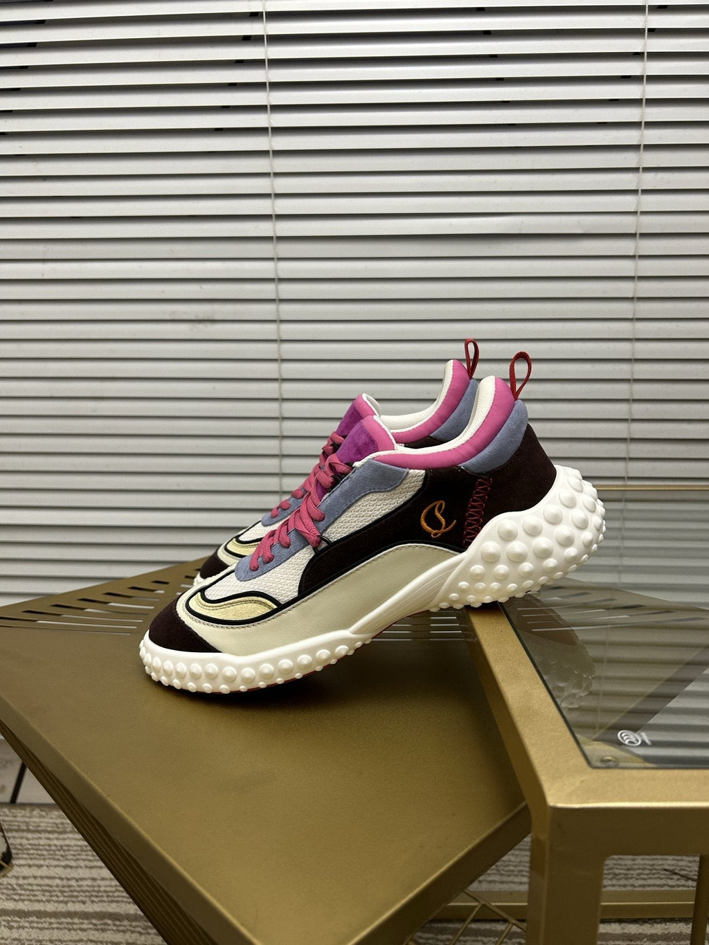 Christian Louboutin Contrast Trim Sneakers — hero