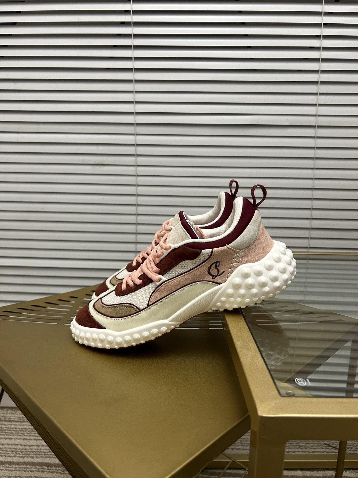 Christian Louboutin Contrast Trim Sneakers — side