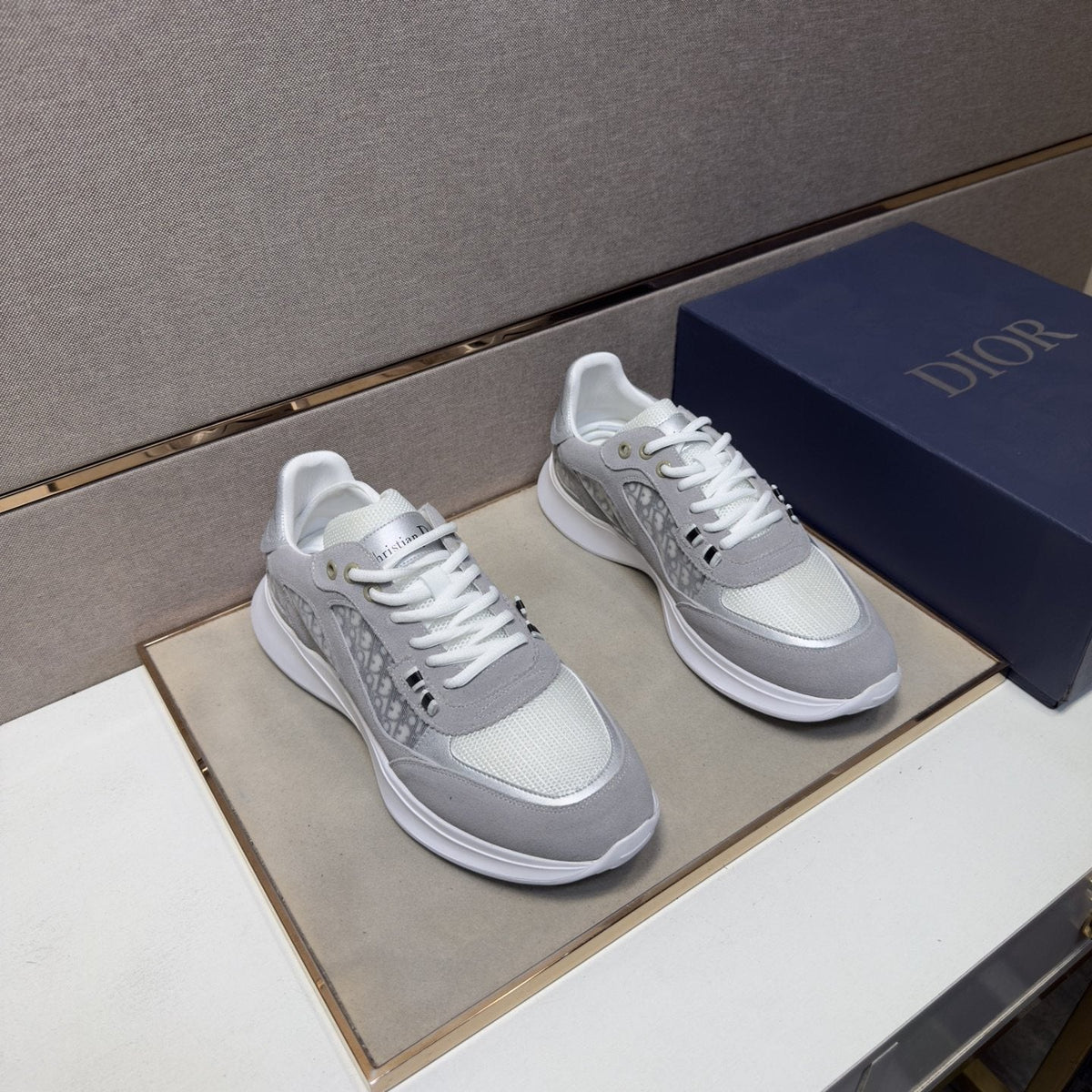 Dior Paneled Low-Top Sneakers — front