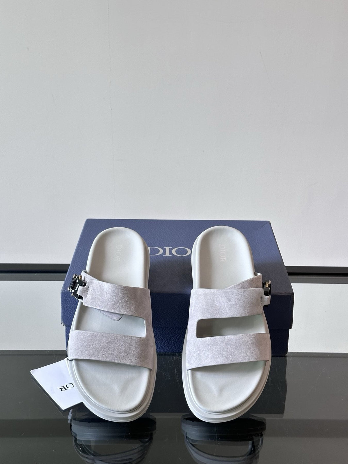 Dior Two-Strap Slide Sandals — front