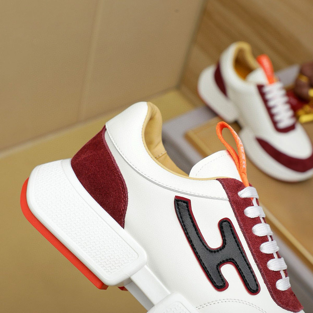 Hermès Color-Block Low-Top Sneakers — detail