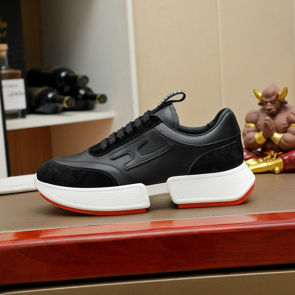 Hermès Color-Block Low-Top Sneakers — side