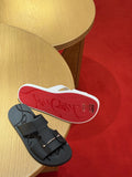 Christian Louboutin Double-Buckle Mules — front