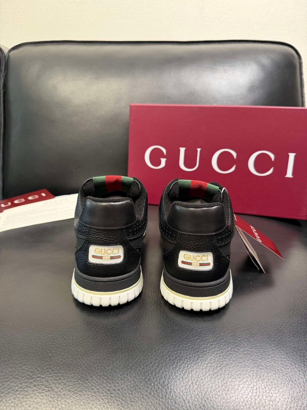 Gucci Patterned Low-Top Sneakers — back