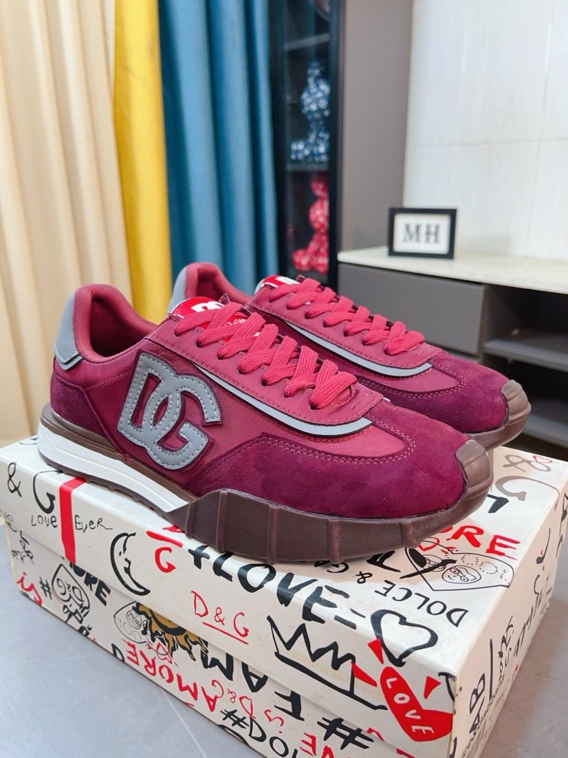 微商相册测试鞋子-Dolce & Gabbana Logo Low-Top Sneakers — front
