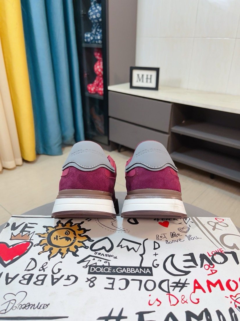微商相册测试鞋子-Dolce & Gabbana Logo Low-Top Sneakers — back