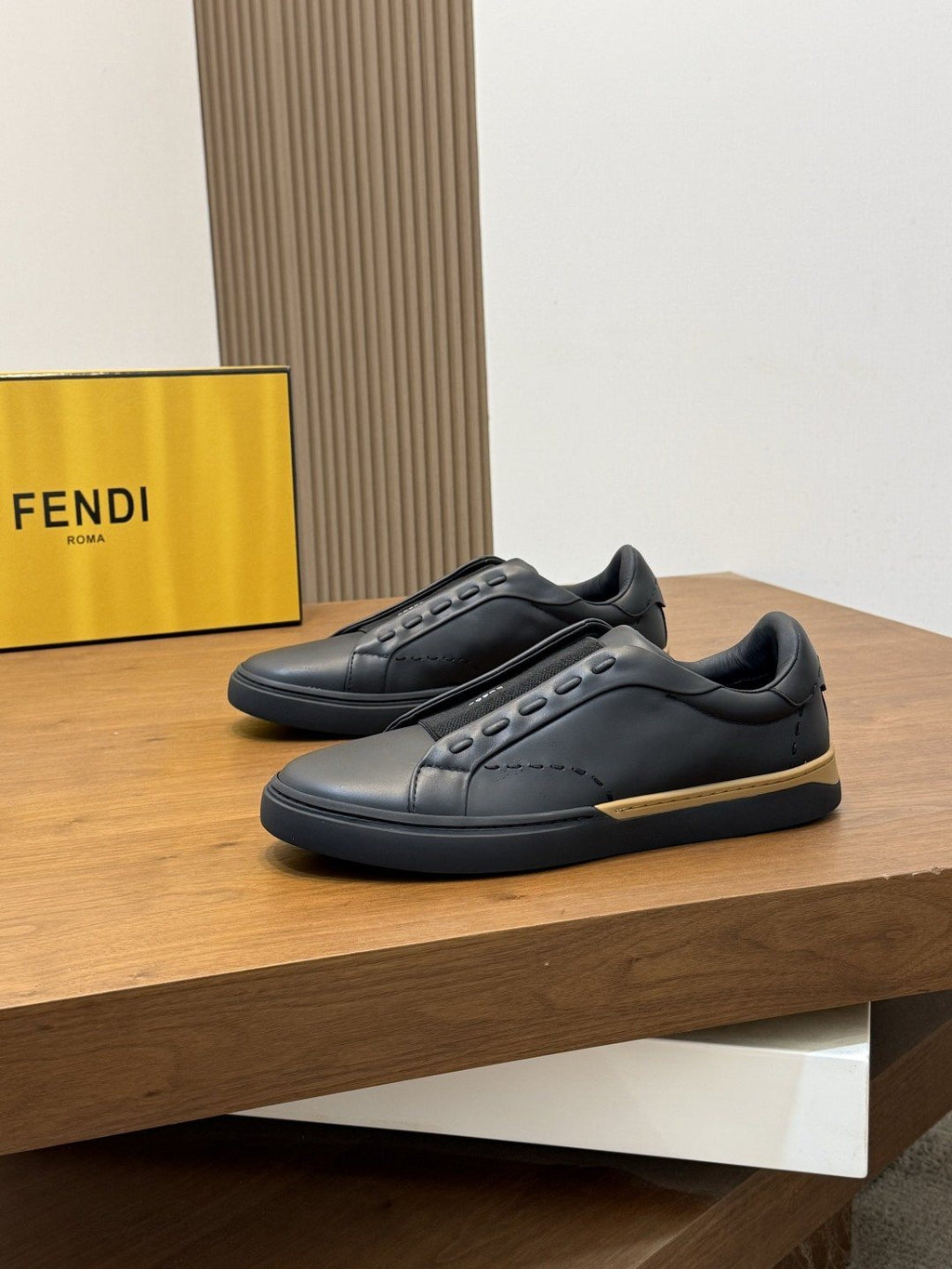 Fendi City Slip-On Sneakers — front