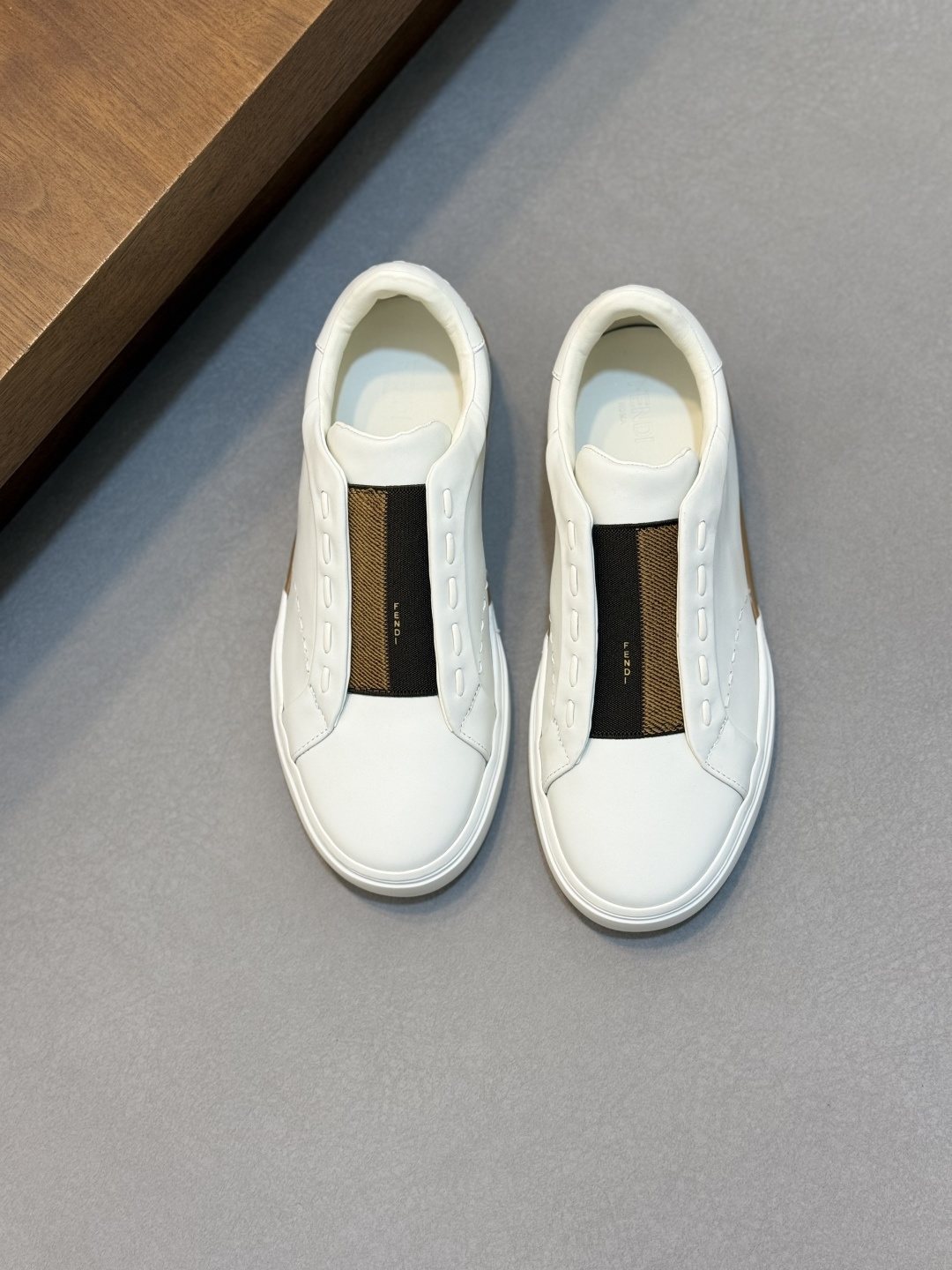 Fendi City Slip-On Sneakers — front