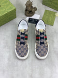 微商相册测试鞋子-Gucci Monogram Stripe Slip-On Sneakers — hero