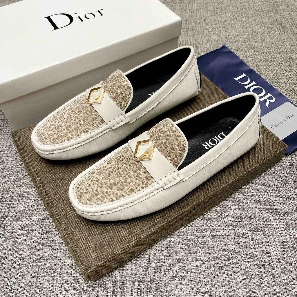 Dior Monogram Hardware Loafers — detail