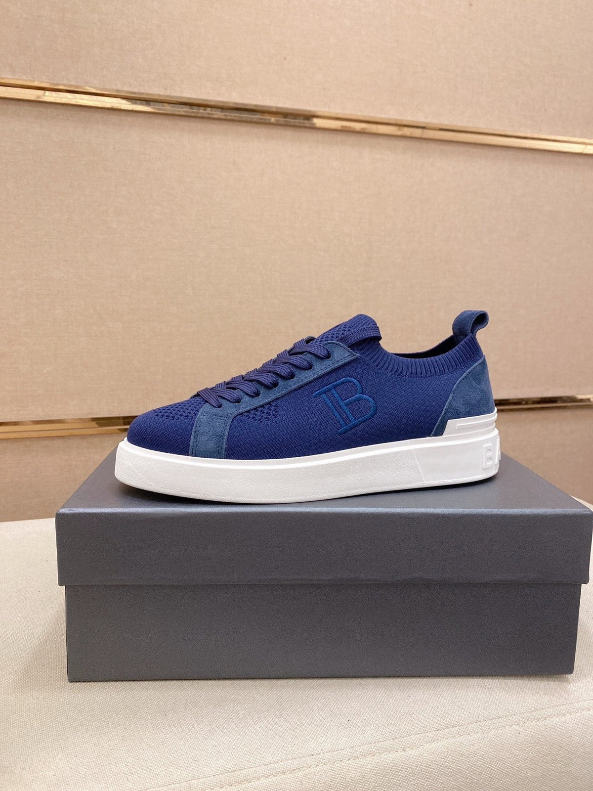 Balmain Knit Low-Top Sneakers — hero
