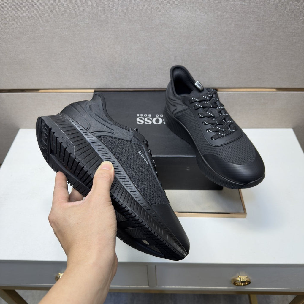 BOSS Mesh Panel Sneakers — side