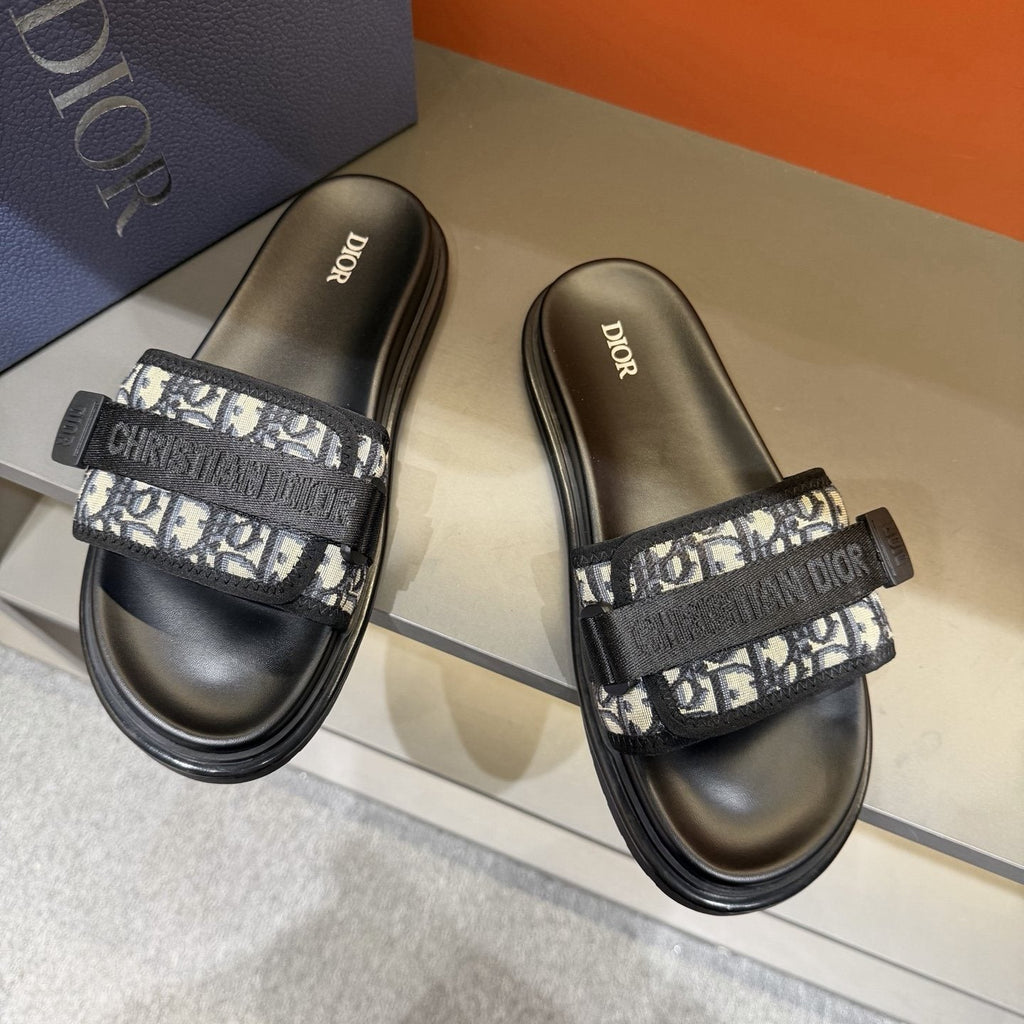Dior Logo Strap Slide Sandals — hero