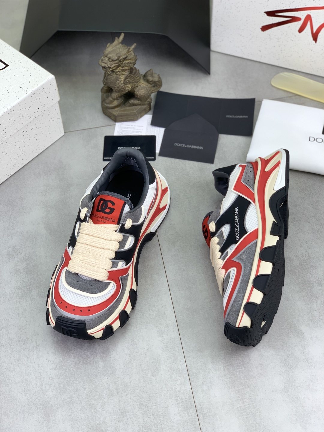 Dolce & Gabbana Paneled Low-Top Sneakers — side