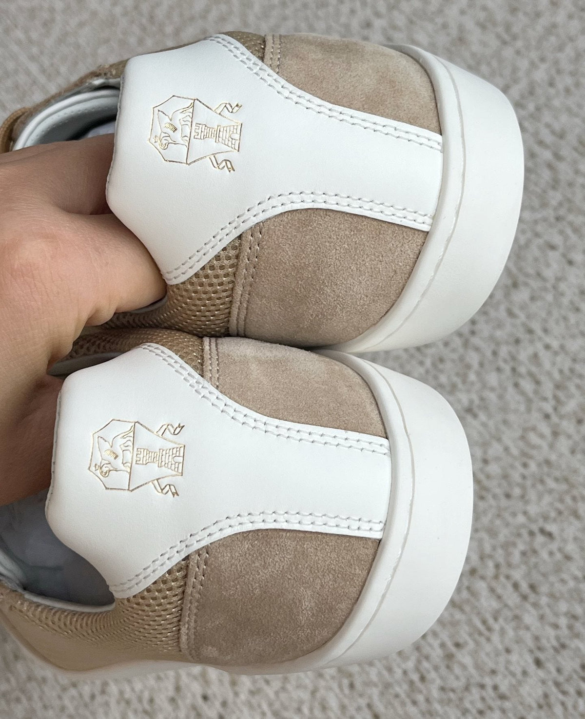 Brunello Cucinelli Low-Top Lace-Up Sneakers — detail