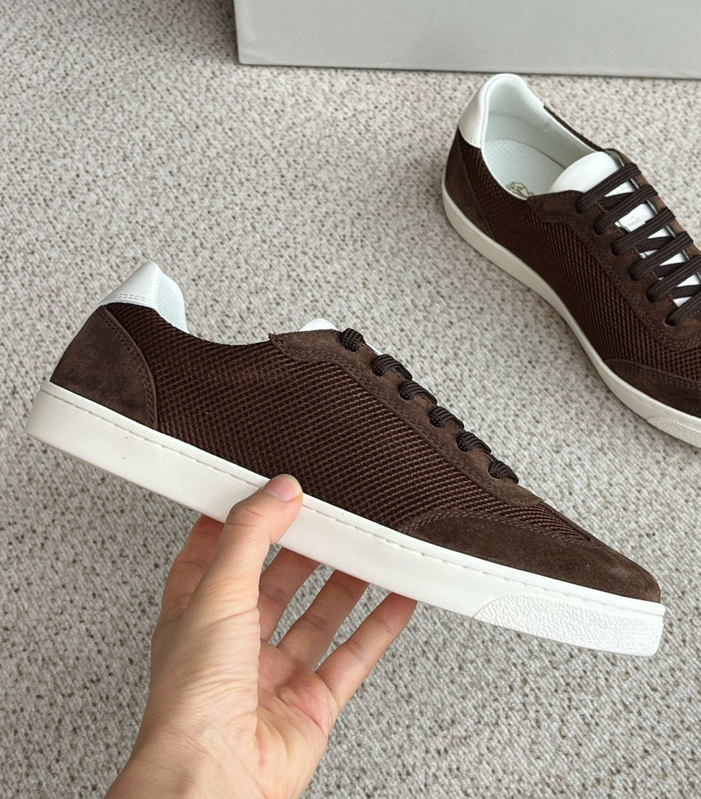 Brunello Cucinelli Low-Top Lace-Up Sneakers — side