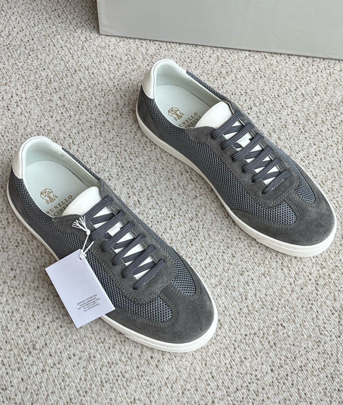 Brunello Cucinelli Low-Top Lace-Up Sneakers — side