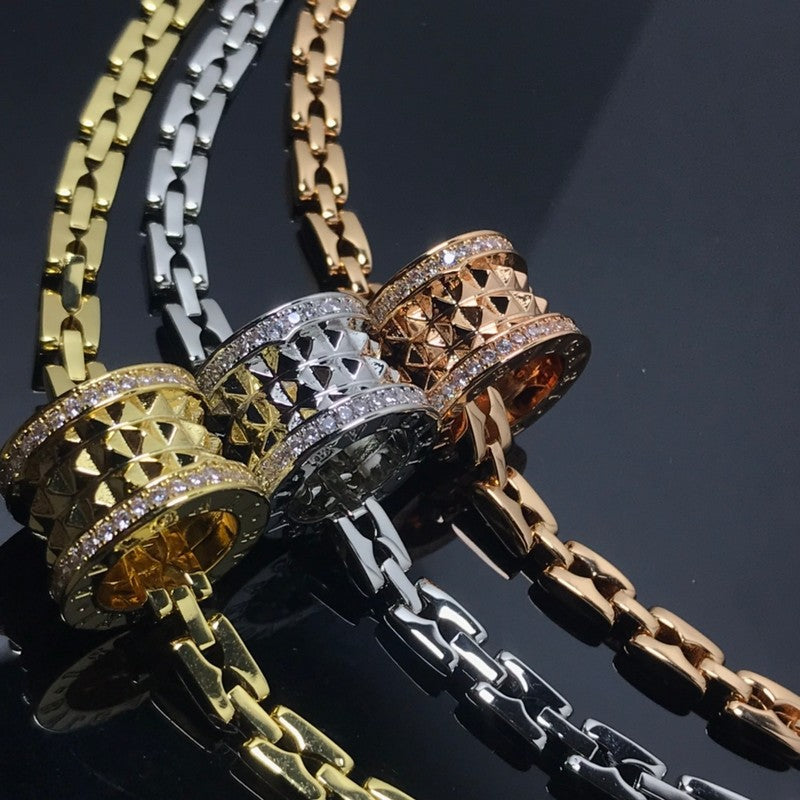 B.zero1 Chain Link 18K Gold Necklace