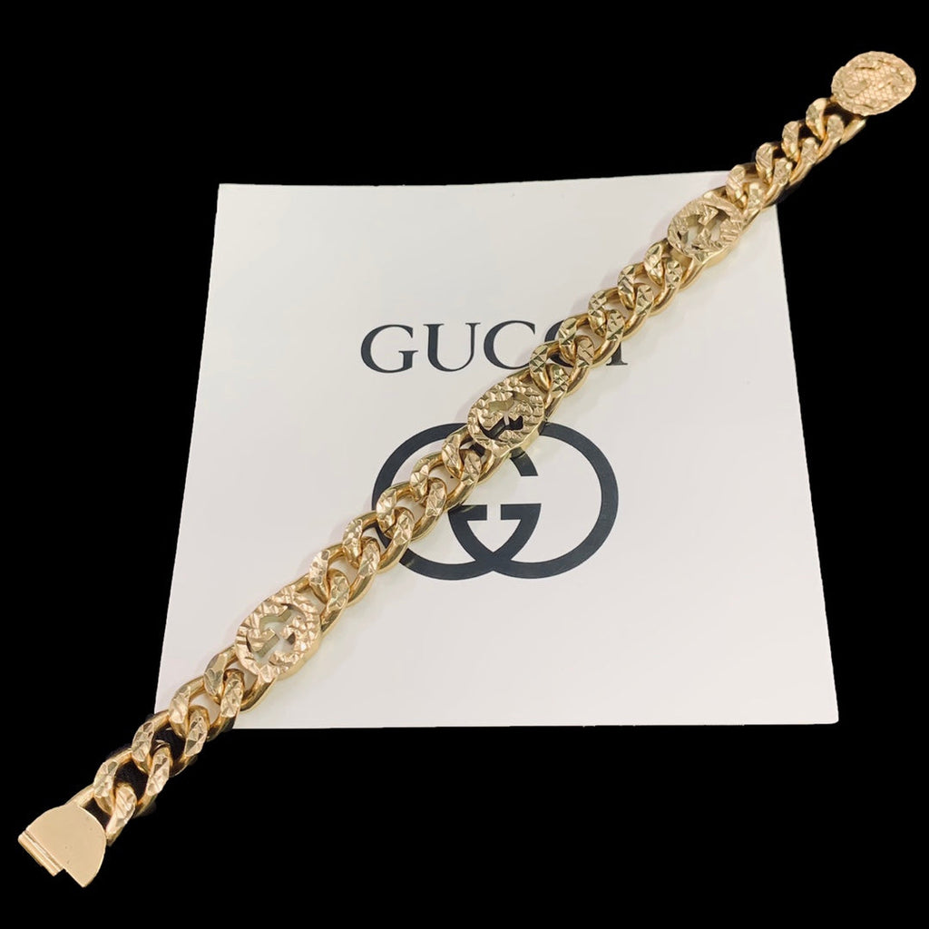Gucci Double Chain 18K Gold Bracelet